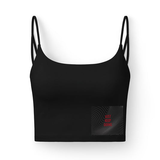 Ladies Luxe Sports Bra — "Just Keep Going"