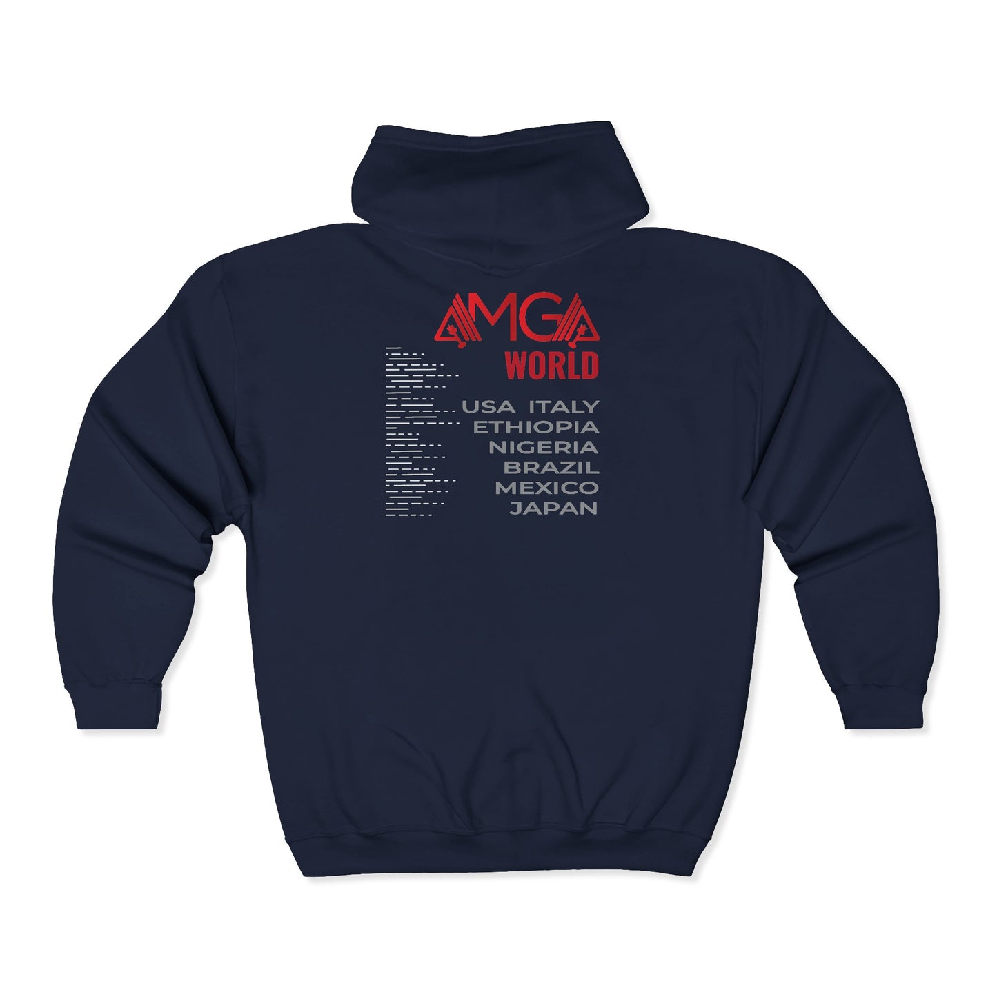 AMGAFIT Unisex Zipper Hoodie