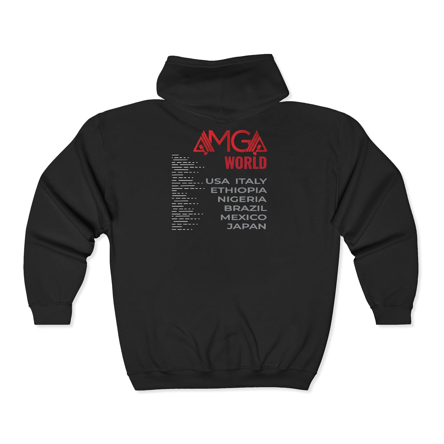 AMGAFIT Unisex Zipper Hoodie